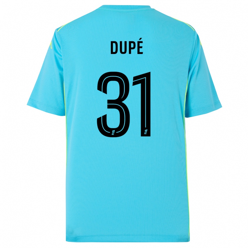 נשים Maxime Dupé #31 כחול שמיים שחור חולצת שוער 2025/26 חולצה קצרה