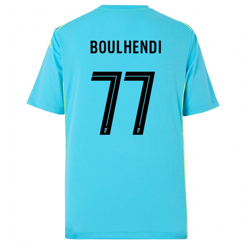 נשים Teddy Boulhendi #77 כחול שמיים שחור חולצת שוער 2025/26 חולצה קצרה