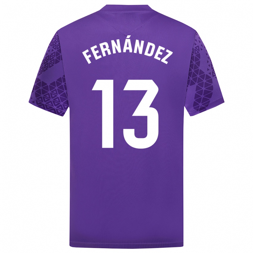 נשים אנדרס פרננדס #13 סגול לבן חולצת שוער 2025/26 חולצה קצרה