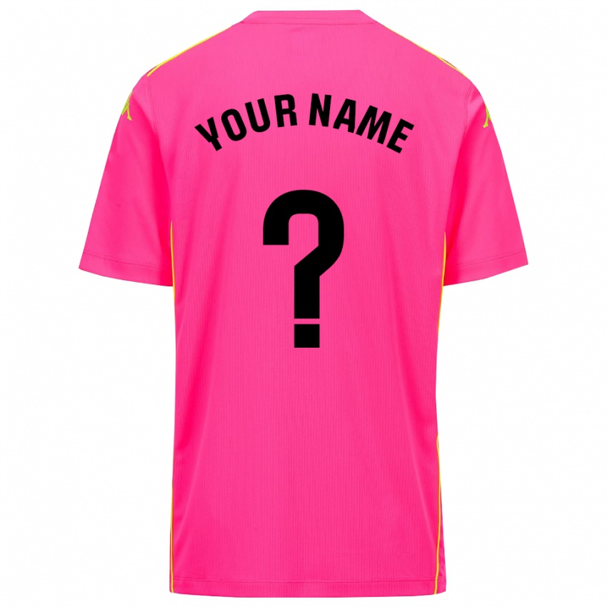 נשים ריאל ואיאדוליד ורוד עמוק שחור חולצת שוער 2025/26 חולצה קצרה