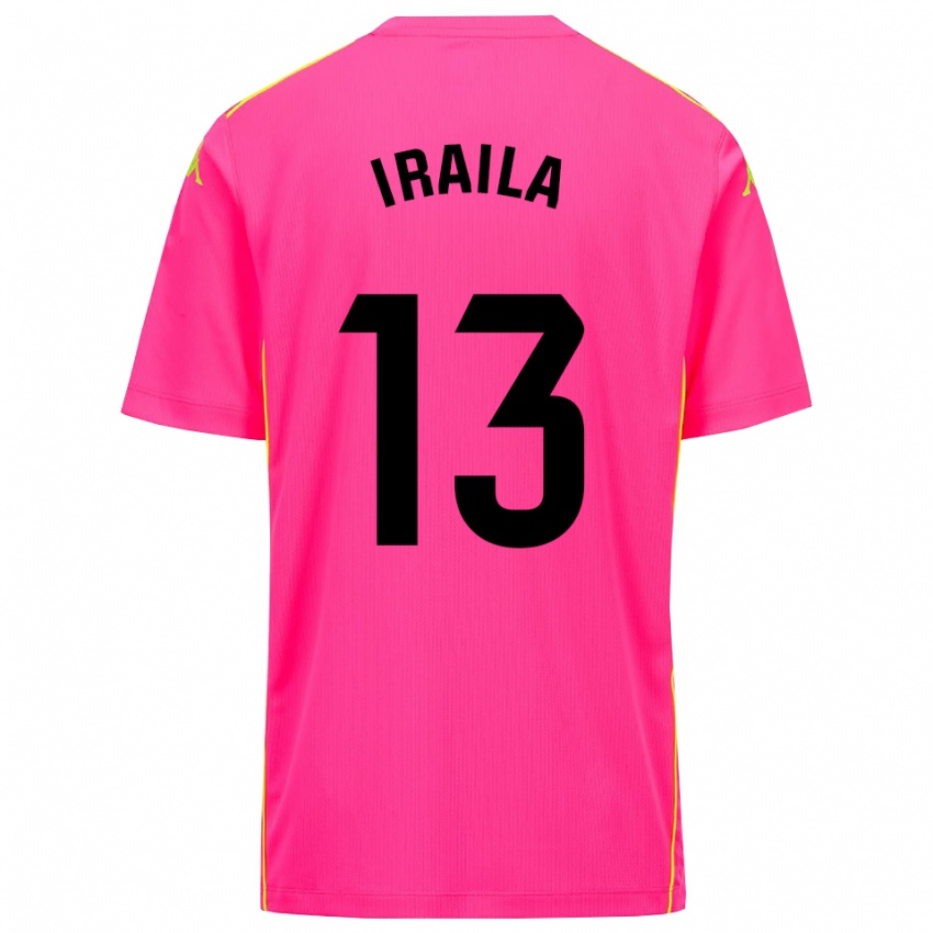 נשים Iraila Rivera Simón #13 ורוד עמוק שחור חולצת שוער 2025/26 חולצה קצרה