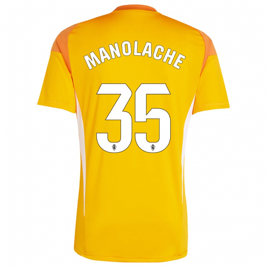 נשים מרקוס מריאן מנולאקה #35 צהוב כתום כהה חולצת שוער 2025/26 חולצה קצרה