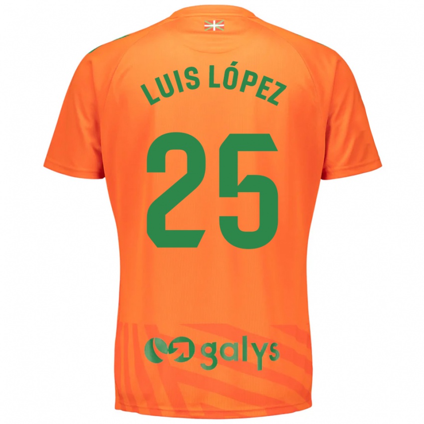 נשים לואיס לופז #25 ירוק כתום חולצת שוער 2025/26 חולצה קצרה