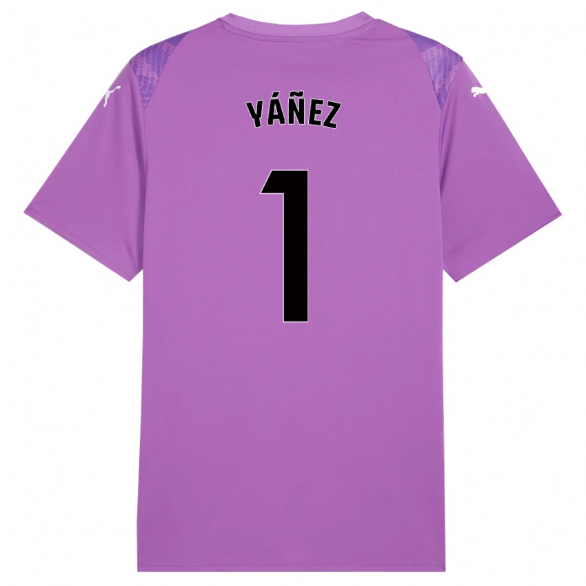 נשים רובן יאנייס #1 שחור לבנדר חולצת שוער 2025/26 חולצה קצרה