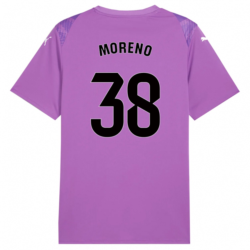 נשים ג'רארד מורנו #38 שחור לבנדר חולצת שוער 2025/26 חולצה קצרה