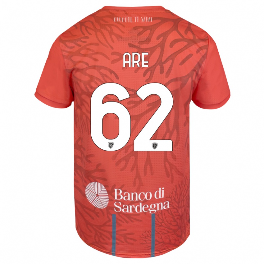 נשים עמנואל ארה #62 כתום אדום לבן חולצת שוער 2025/26 חולצה קצרה