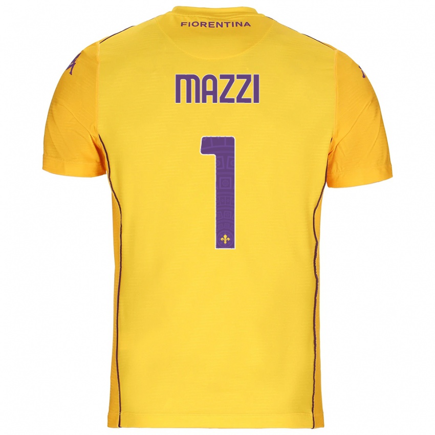 נשים טומאסו מאזי #1 כתום צהוב סגול חולצת שוער 2025/26 חולצה קצרה