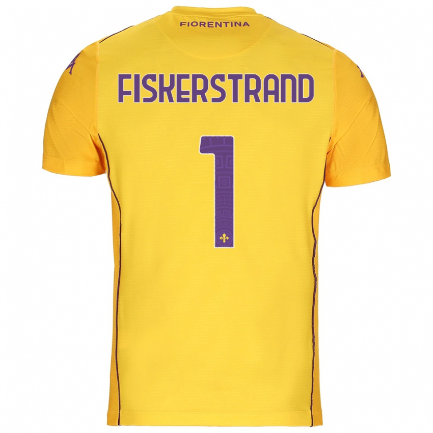 נשים ססילי פיסקרסטרנד #1 כתום צהוב סגול חולצת שוער 2025/26 חולצה קצרה