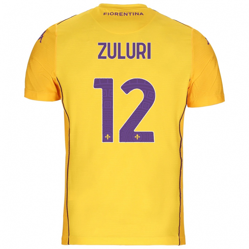 נשים אתנה זולורי #12 כתום צהוב סגול חולצת שוער 2025/26 חולצה קצרה