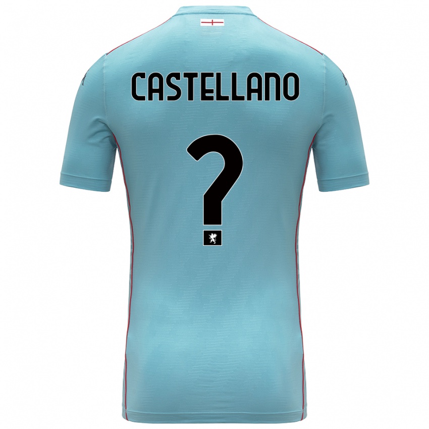 נשים Cristiano Castellano #0 אפור כחול חולצת שוער 2025/26 חולצה קצרה