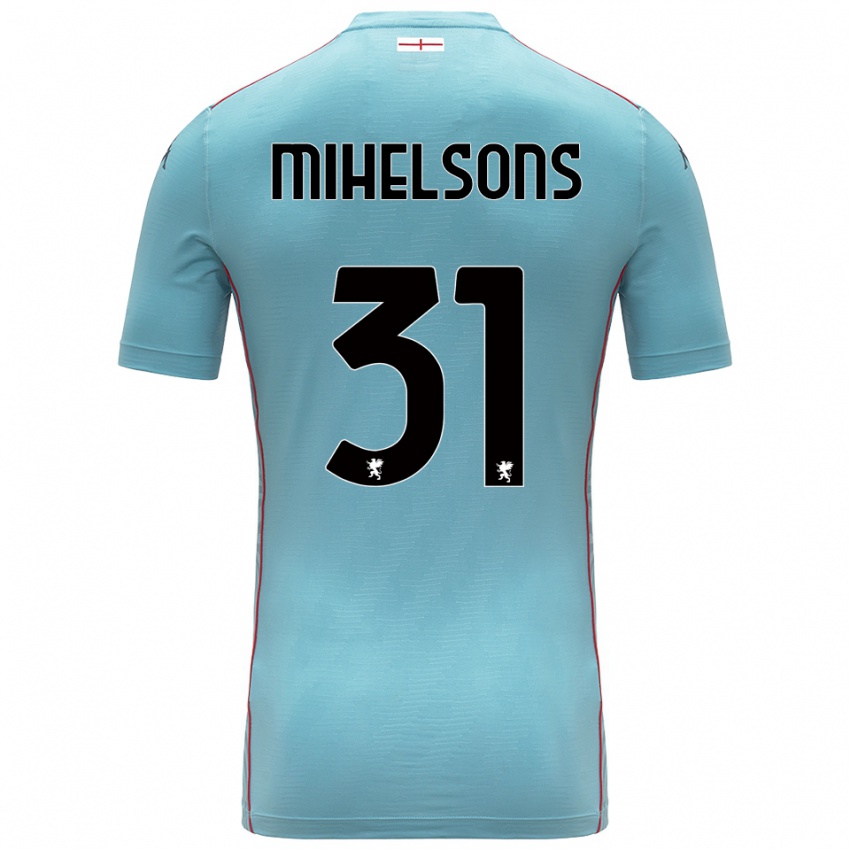 נשים Rendijs Mihelsons #31 אפור כחול חולצת שוער 2025/26 חולצה קצרה