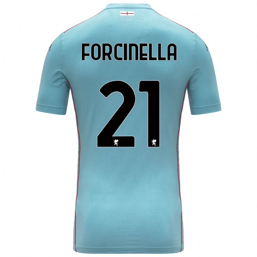 נשים קאמילה פורצ'ינלה #21 אפור כחול חולצת שוער 2025/26 חולצה קצרה