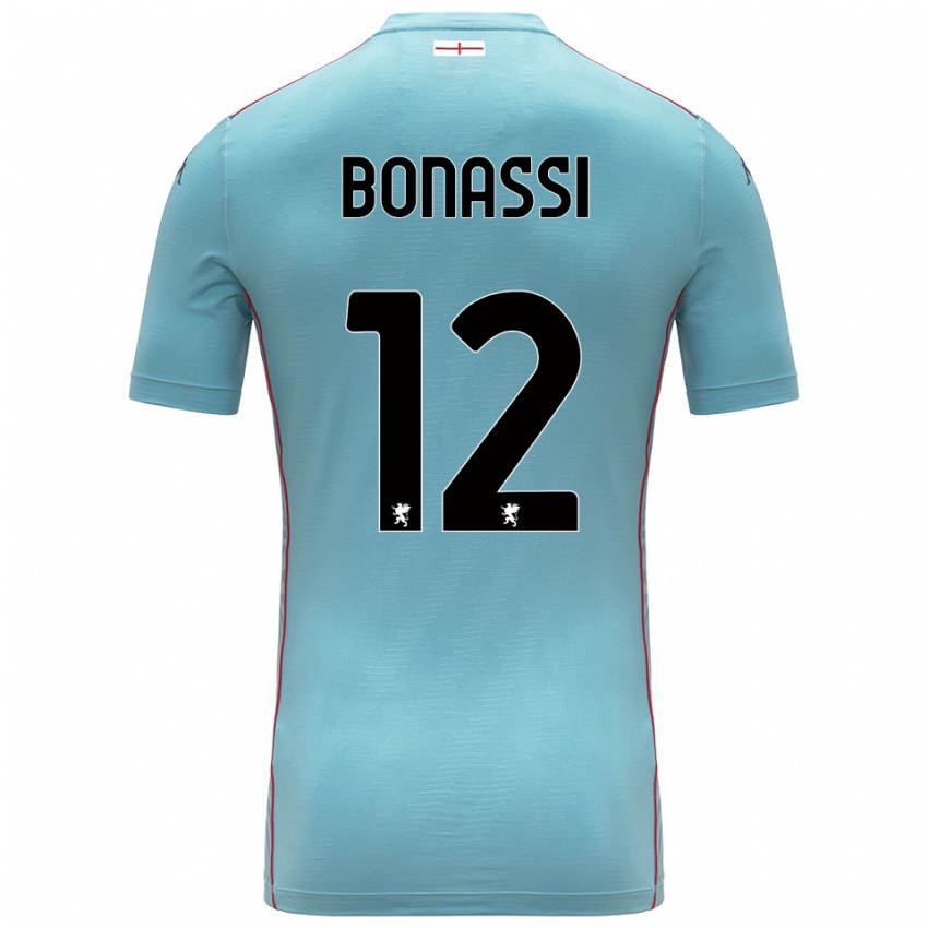 נשים לורנזו בונאסי #12 אפור כחול חולצת שוער 2025/26 חולצה קצרה