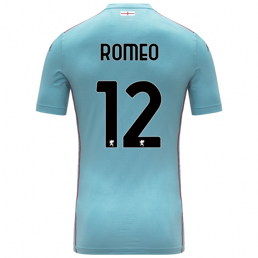 נשים Emanuele Romeo #12 אפור כחול חולצת שוער 2025/26 חולצה קצרה