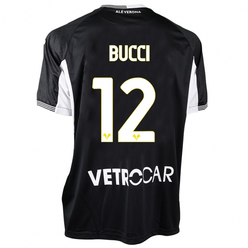 נשים Irene Bucci #12 שחור לבן חולצת שוער 2025/26 חולצה קצרה