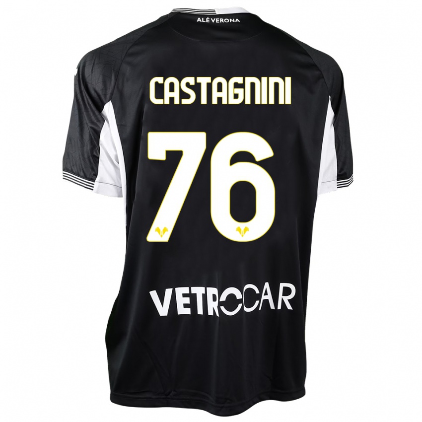 נשים מירקו קסטניני #76 שחור לבן חולצת שוער 2025/26 חולצה קצרה