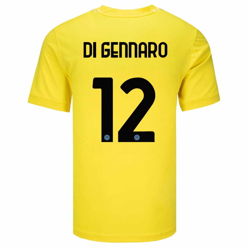 נשים רפאלה די ג'נארו #12 צהוב בהיר שחור חולצת שוער 2025/26 חולצה קצרה