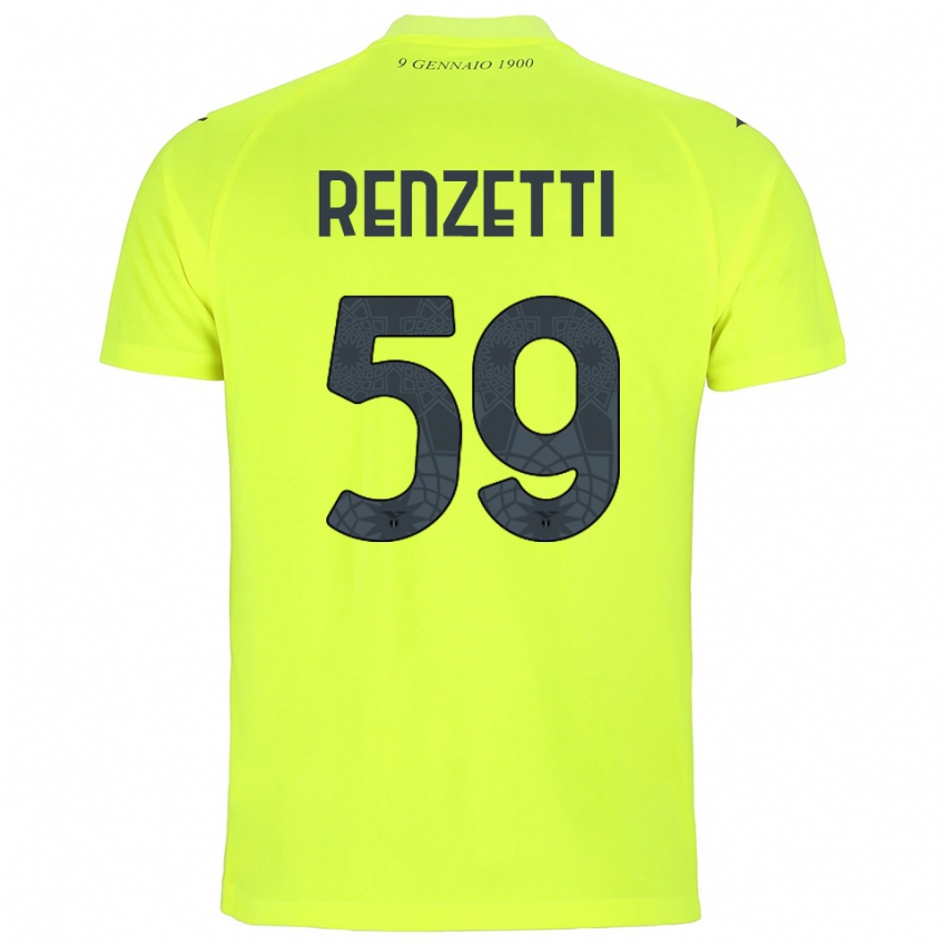 נשים דווידה רנזטי #59 ירוק פלורסנט חולצת שוער 2025/26 חולצה קצרה