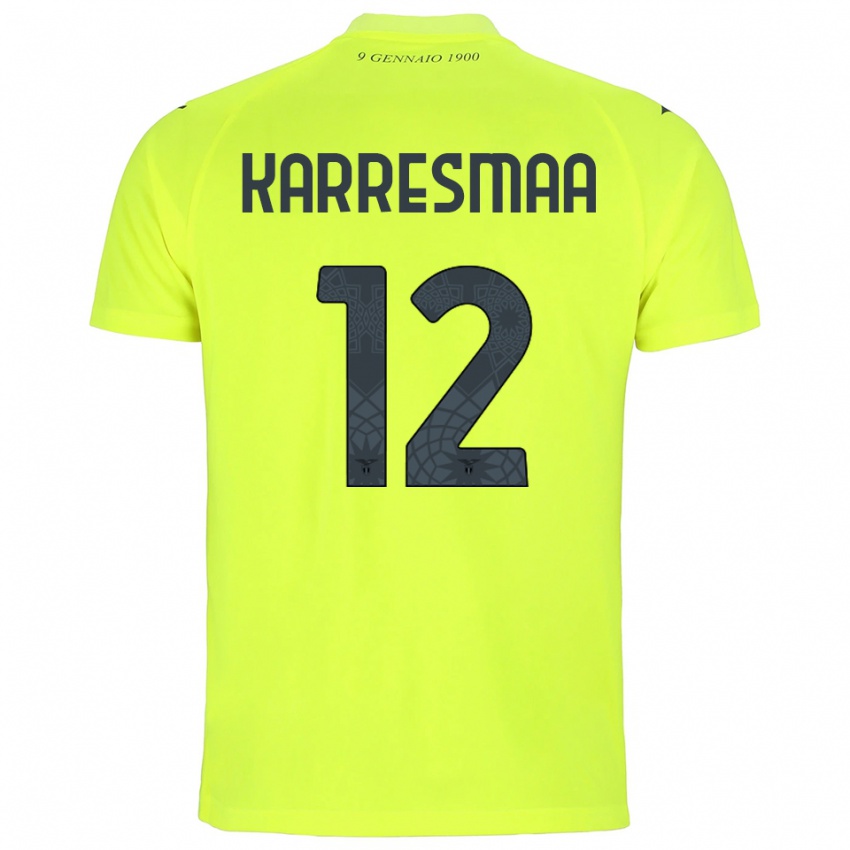 נשים Kerttu Karresmaa #12 ירוק פלורסנט חולצת שוער 2025/26 חולצה קצרה