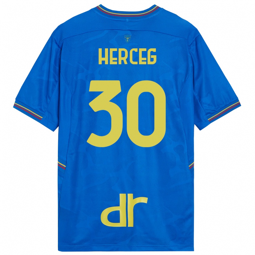 נשים לוברו הרצג #30 כחול מלכותי חום חולצת שוער 2025/26 חולצה קצרה