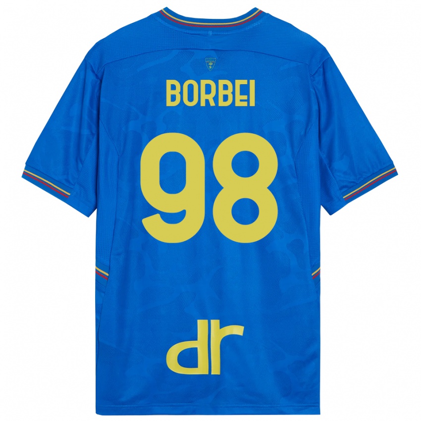 נשים אלכסנדרו גבריאל בורביי #98 כחול מלכותי חום חולצת שוער 2025/26 חולצה קצרה