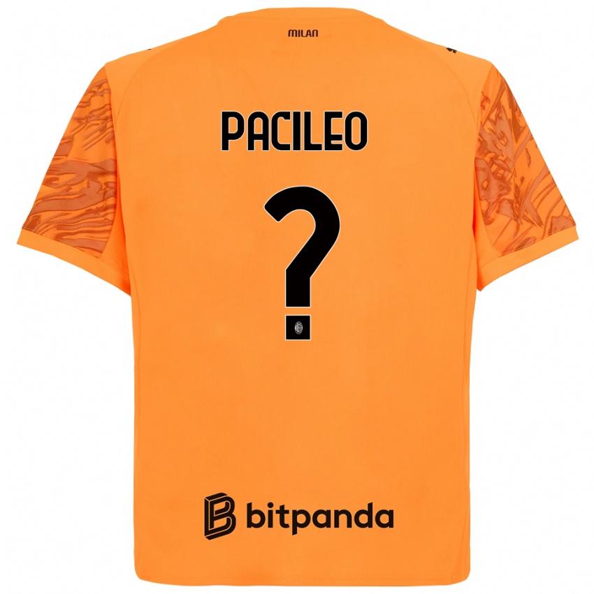 נשים Alessandro Pacileo #0 כתום צהוב שחור חולצת שוער 2025/26 חולצה קצרה