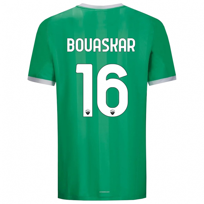 נשים Slim Bouaskar #16 ירוק לבן חולצת שוער 2025/26 חולצה קצרה