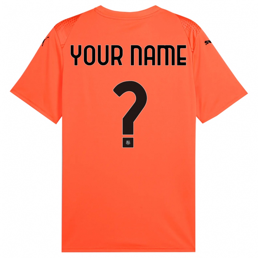 נשים ססואולו שחור כתום חולצת שוער 2025/26 חולצה קצרה