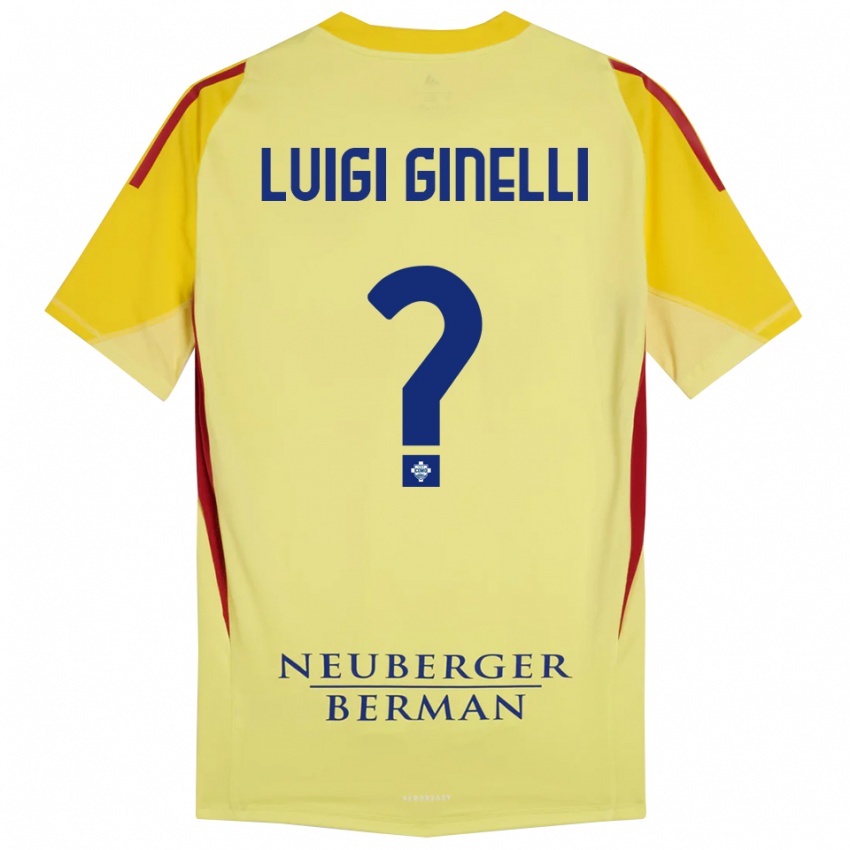 נשים לורנזו לואיג׳י ג׳ינלי #0 צהוב בהיר שחור חולצת שוער 2025/26 חולצה קצרה