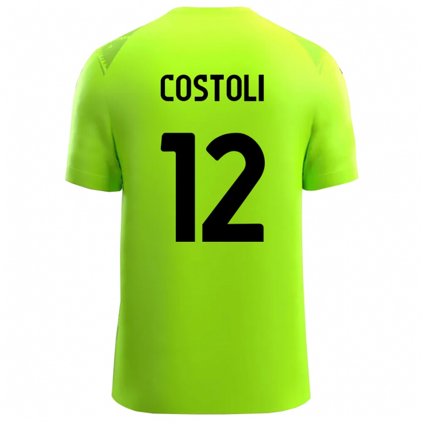 נשים Luca Costoli #12 ירוק דשא שחור חולצת שוער 2025/26 חולצה קצרה