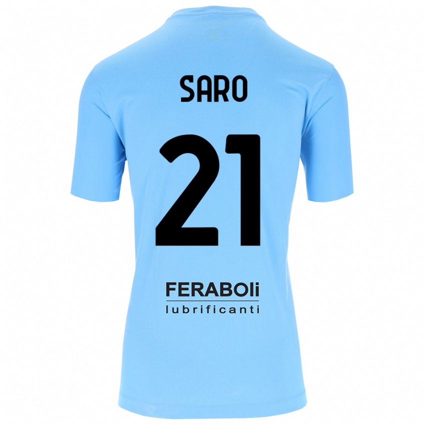 נשים ג'אנלוקה סארו #21 שחור תכלת חולצת שוער 2025/26 חולצה קצרה