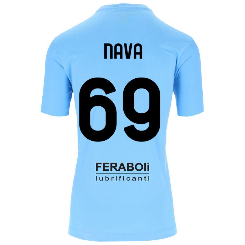 נשים לאפו נאוה #69 שחור תכלת חולצת שוער 2025/26 חולצה קצרה