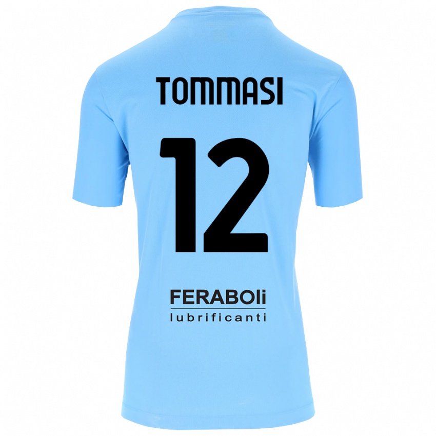 נשים פרנצ'סקו טומאסי #12 שחור תכלת חולצת שוער 2025/26 חולצה קצרה
