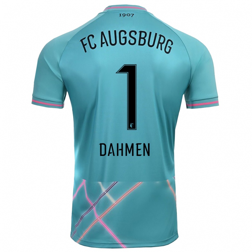 נשים פין דאהמן #1 ירוק ים בהיר חולצת שוער 2025/26 חולצה קצרה