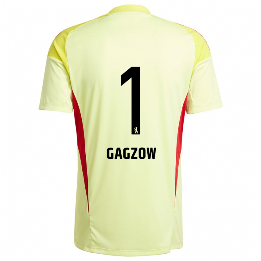 נשים Fritz Gagzow #1 צהוב בהיר שחור חולצת שוער 2025/26 חולצה קצרה