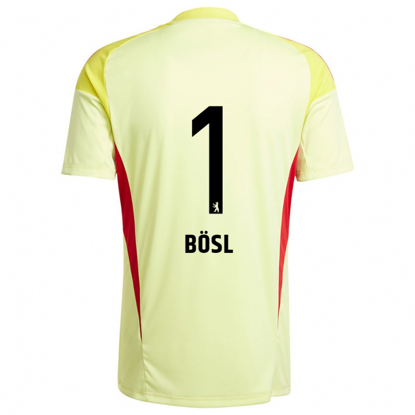 נשים קארה בוסל #1 צהוב בהיר שחור חולצת שוער 2025/26 חולצה קצרה