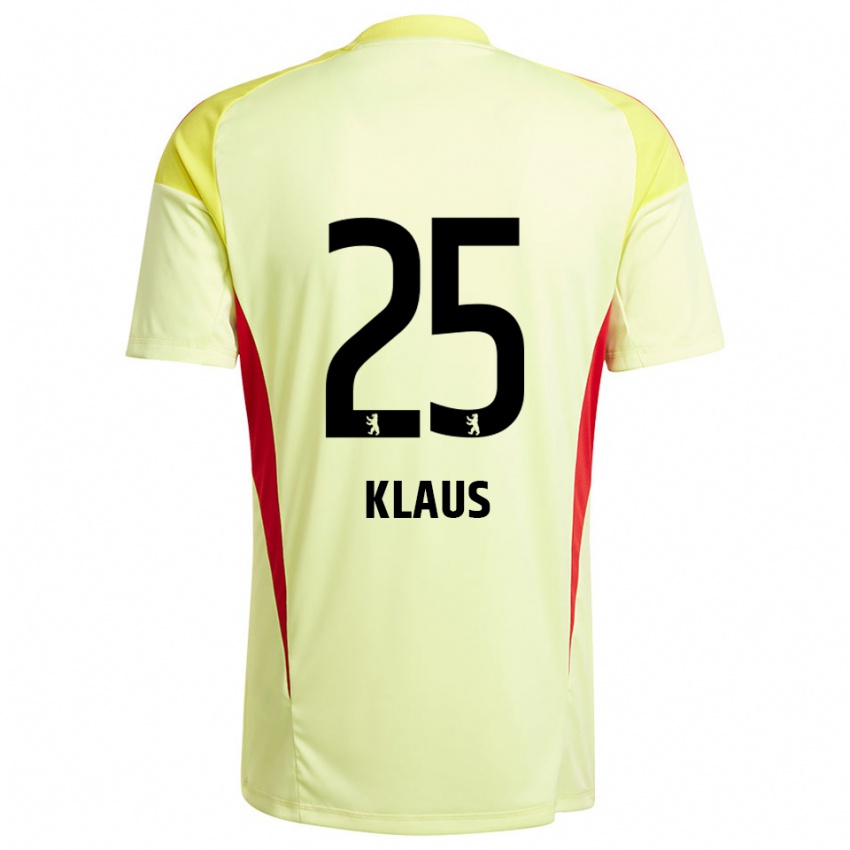 נשים קרל קלאוס #25 צהוב בהיר שחור חולצת שוער 2025/26 חולצה קצרה