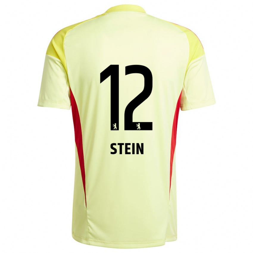 נשים יאניק שטיין #12 צהוב בהיר שחור חולצת שוער 2025/26 חולצה קצרה