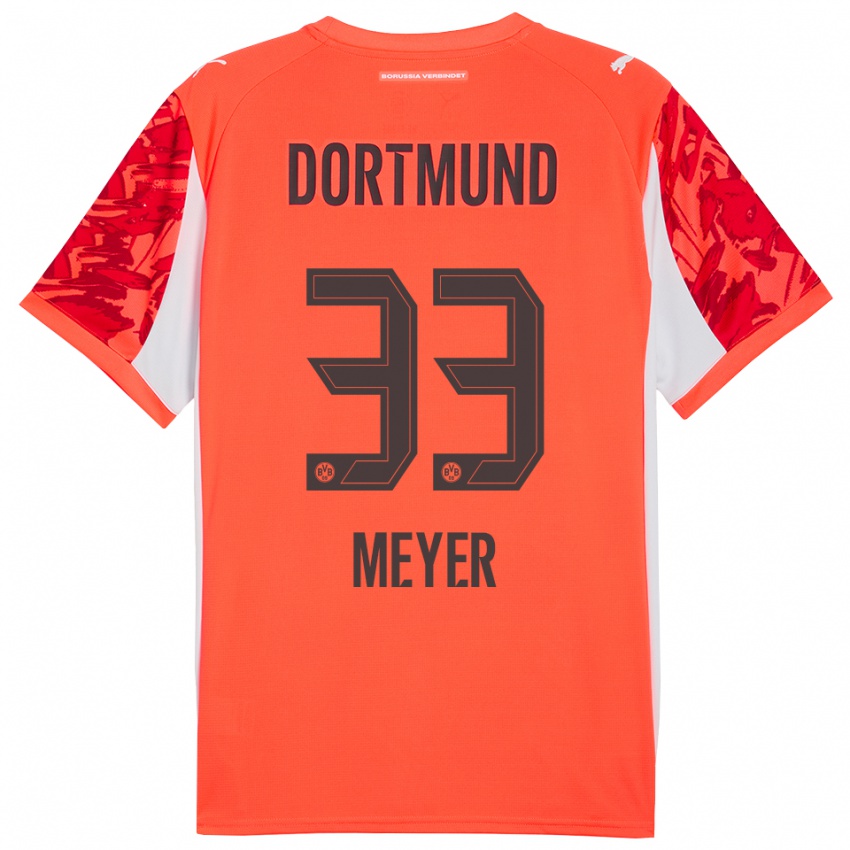 נשים אלכסנדר מאייר #33 כתום אדום חולצת שוער 2025/26 חולצה קצרה