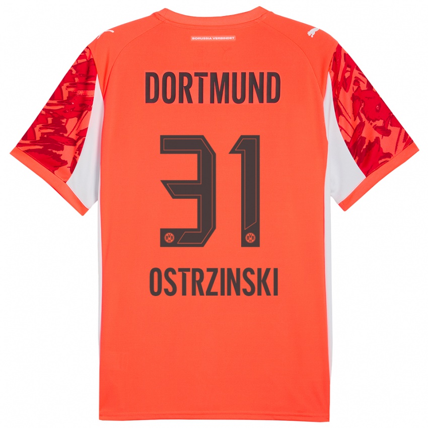 נשים סילאס אוסטרינסקי #31 כתום אדום חולצת שוער 2025/26 חולצה קצרה