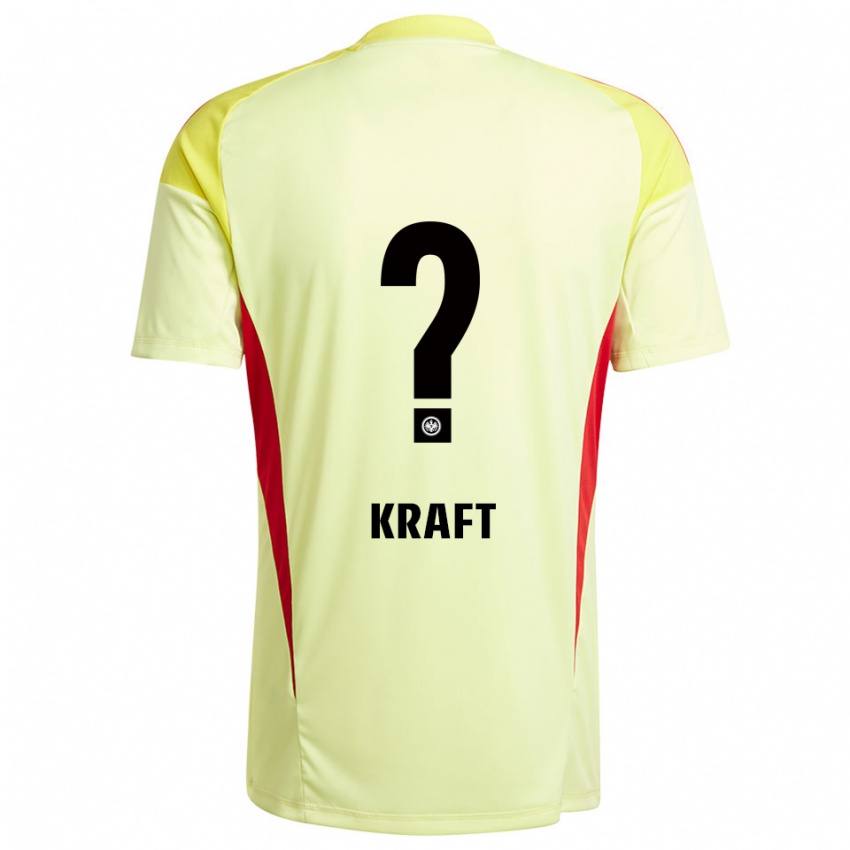 נשים Nico Kraft #0 צהוב בהיר שחור חולצת שוער 2025/26 חולצה קצרה