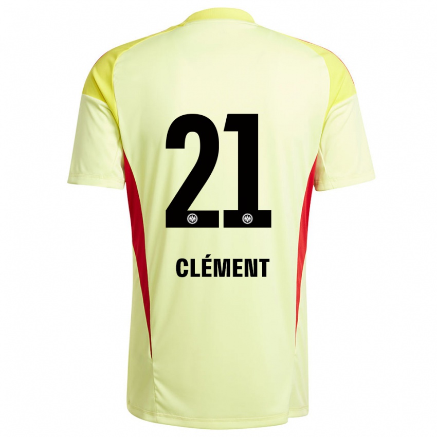 נשים Noah Clément #21 צהוב בהיר שחור חולצת שוער 2025/26 חולצה קצרה