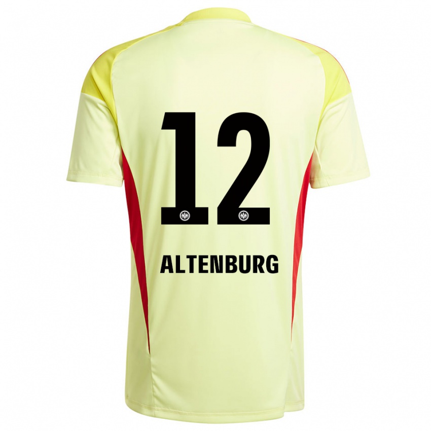 נשים לינה אלטנבורג #12 צהוב בהיר שחור חולצת שוער 2025/26 חולצה קצרה