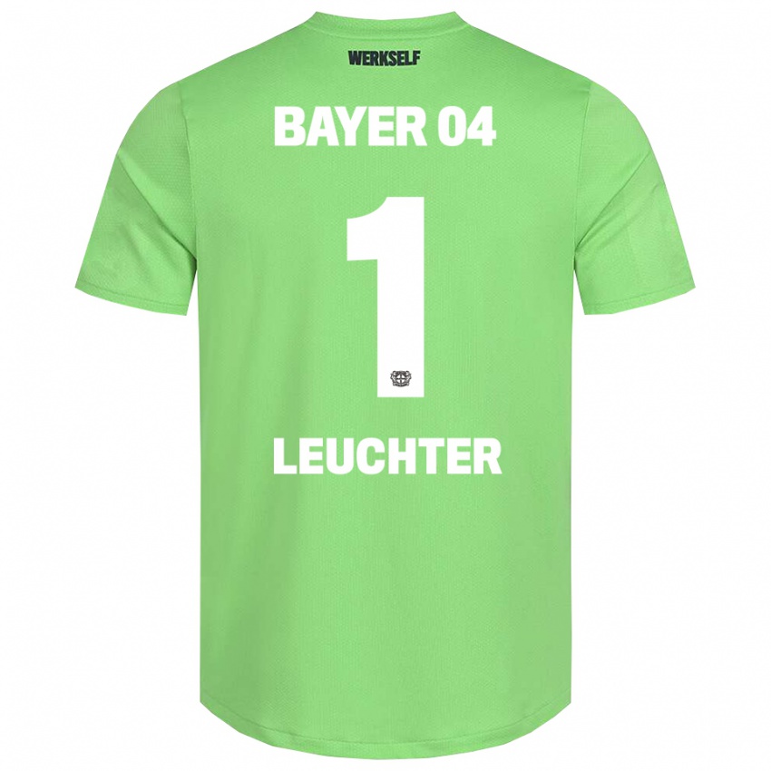 נשים ג׳וליאן דייוויד לויכטר #1 לבן ירוק בהיר חולצת שוער 2025/26 חולצה קצרה