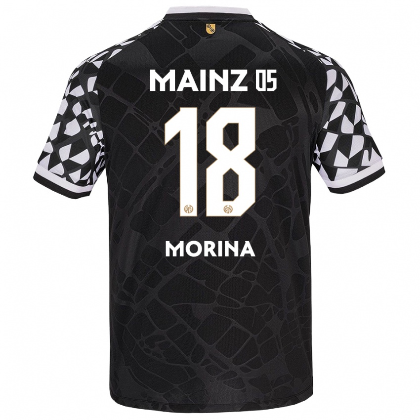 נשים Genti Morina #18 שחור לבן חולצת שוער 2025/26 חולצה קצרה