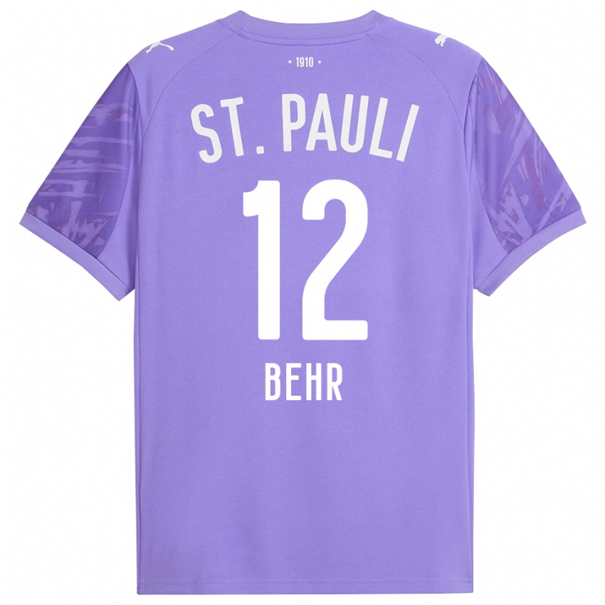 נשים יורי בער #12 שחור סגול בינוני חולצת שוער 2025/26 חולצה קצרה