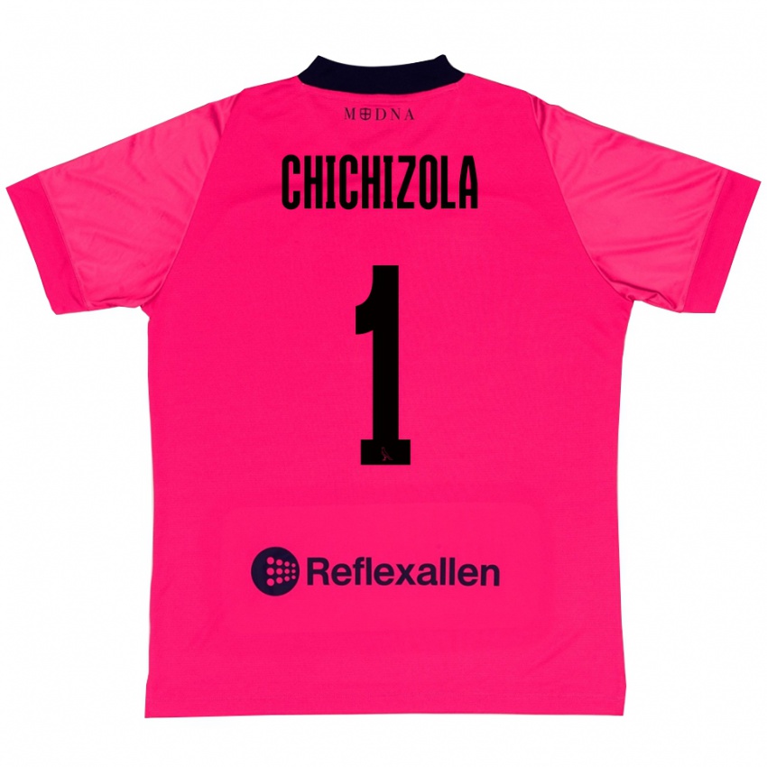 נשים לאנדרו צ'יצ'יזולה #1 ורוד עמוק שחור חולצת שוער 2025/26 חולצה קצרה