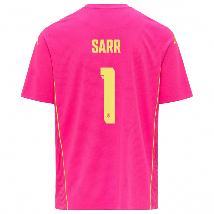 נשים פאלו סאר #1 צהוב ורוד עמוק חולצת שוער 2025/26 חולצה קצרה