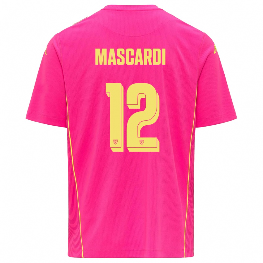 נשים דייגו מסקרדי #12 צהוב ורוד עמוק חולצת שוער 2025/26 חולצה קצרה