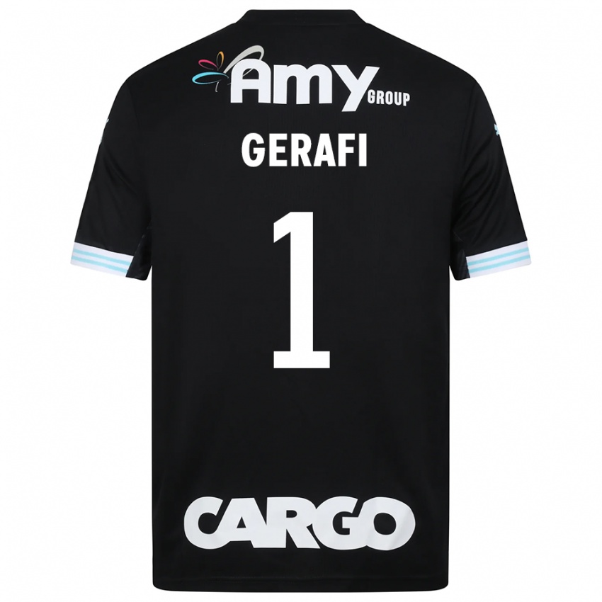 נשים יואב ג'ראפי #1 לבן שחור חולצת שוער 2025/26 חולצה קצרה